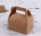 100 White Black Personalized Carrying Gold Foil Wording Favor Boxes