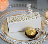 100 Laser Cut  Butterfly 3 Ferrero Chocolate Sleeve Favor Boxes