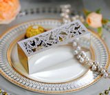 100 Laser Cut  Butterfly 3 Ferrero Chocolate Sleeve Favor Boxes