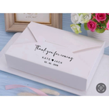 100pcs Vintage Envelope Style Personalised Wedding Party Favor Gift Packing Boxes