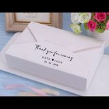 100pcs Vintage Envelope Style Personalised Wedding Party Favor Gift Packing Boxes