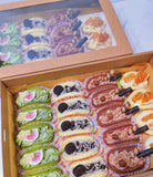 25 Kraft Picnic Paper Favor Boxes Base Lid Clear Window