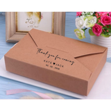 100pcs Vintage Envelope Style Personalised Wedding Party Favor Gift Packing Boxes