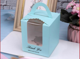 100 Personalised Cupcake Favor Box & Holder Wedding Party Gift Box