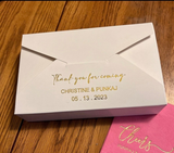 100pcs Vintage Envelope Style Personalised Wedding Party Favor Gift Packing Boxes