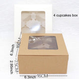 50 Muffin Cupcake Paper Favor Boxes Bakery Boxes
