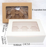 50 Muffin Cupcake Paper Favor Boxes Bakery Boxes
