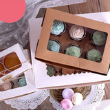 50 Muffin Cupcake Paper Favor Boxes Bakery Boxes
