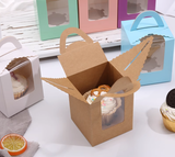 100 Wedding Cupcake Muffin Favor Boxes with Holder