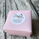 100 White Sticker Foil Personalized Wedding Labels