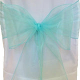 Tiffany Blue Organza Chair Sashes Table Runners