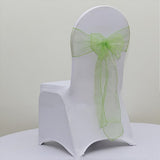 Apple Green Organza Chair Sashes Table Runners