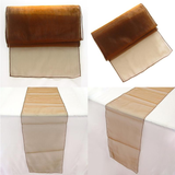 Brown Organza Chair Sashes Table Runners