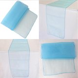 Turquoise Organza Chair Sashes Table Runners