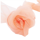 Peach Organza Chair Sashes Table Runners
