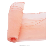 Peach Organza Chair Sashes Table Runners