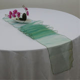 Emerald Green Organza Chair Sashes Table Runners
