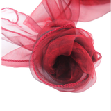 Burgundy Organza Chair Sashes Table Runners