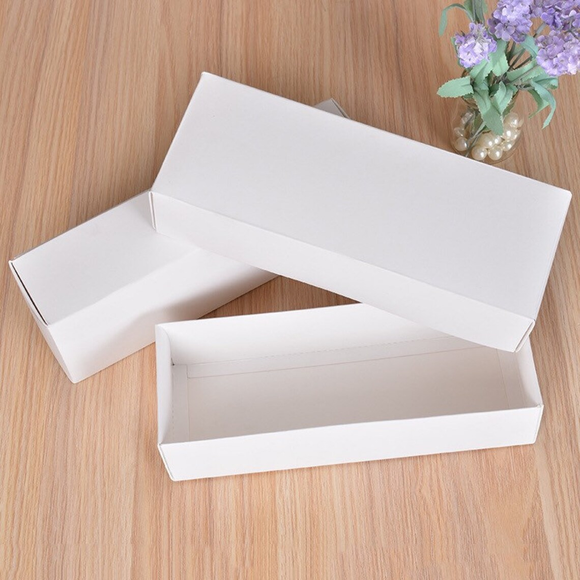 100 White Favor Boxes Base Lid | Packing Box