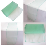 Mint Green Organza Chair Sashes Table Runners
