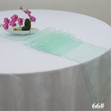 Mint Green Organza Chair Sashes Table Runners