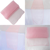 Pink Organza Chair Sashes Table Runners