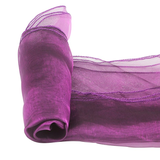 Purple Organza Chair Sashes Table Runners