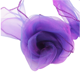 Cadbury Purple Organza Chair Sashes Table Runners