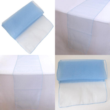 Light Blue Organza Chair Sashes Table Runners