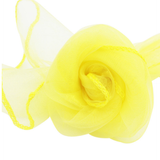 Yellow Organza Chair Sashes Table Runners