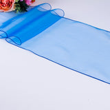 Royal Blue Organza Chair Sashes Table Runners