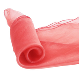Coral Organza Chair Sashes Table Runners