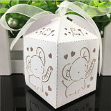 Laser Cut Baby Shower Favor Boxes- Elephant
