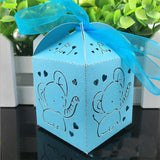 Laser Cut Baby Shower Favor Boxes- Elephant