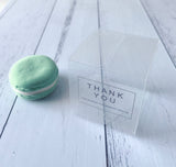 100 Clear PVC Macaroon Favor Boxes