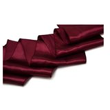 Burgundy Satin Chair Sashes Table runners
