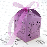 Laser Cut Baby Shower Favor Boxes- Elephant