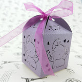 Laser Cut Baby Shower Favor Boxes- Elephant