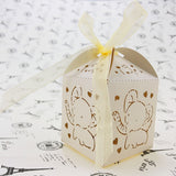 Laser Cut Baby Shower Favor Boxes- Elephant