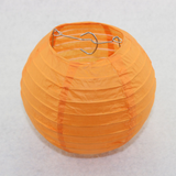 Orange Paper Lanterns & Pom Poms