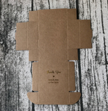 100 Kraft Gold Foil Personalized Favor Boxes