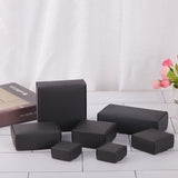 200 Personalized Business Logo Black Packaging Boxes