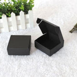 Square Black Paper Soap Favor Boxes