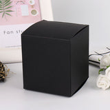 Cubic Black Paper Favor Boxes Soap Candle Packing Box