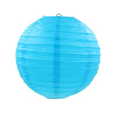 Blue Paper Lanterns & Pom Poms
