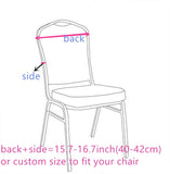 Sequin Glitter Chair Bands - Silver