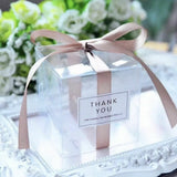 100 Clear PVC Wedding Party Favor Boxes