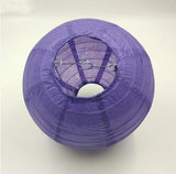 Purple Paper Lanterns & Pom Poms