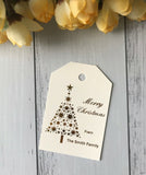 100 Rose Gold Foil Personalized Christmas Gift Tags