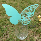 Table Name Cards - Tiffany-Blue Butterfly